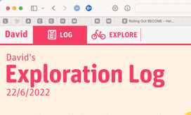 David Exploration Log